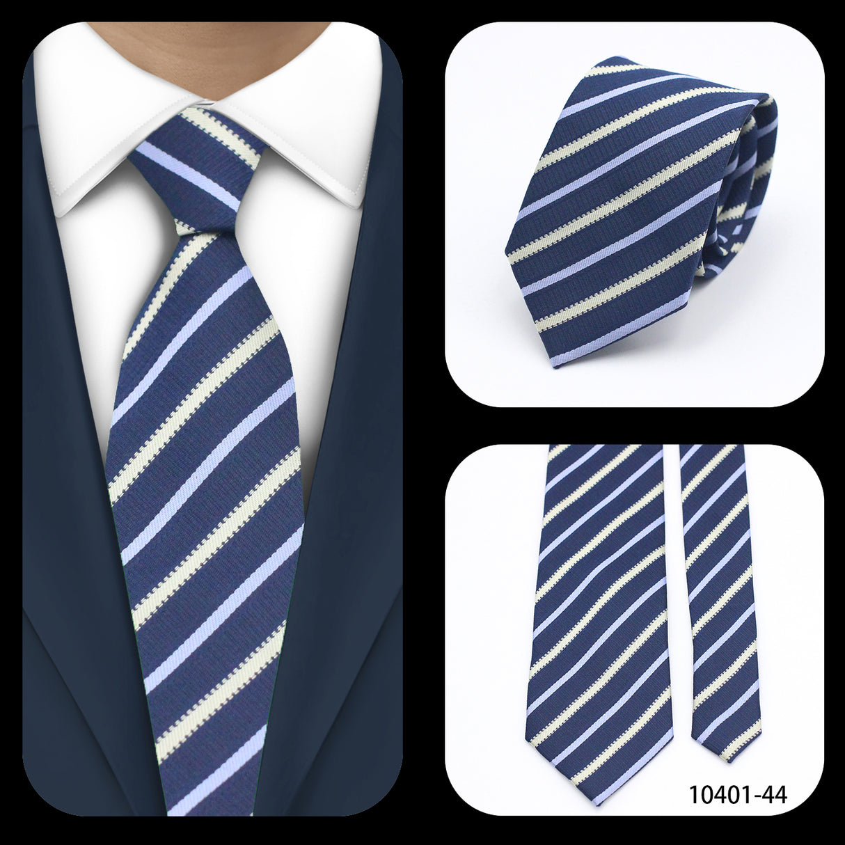 Cravates élégantes à pois pour hommes LYL 7 cm, cravate de luxe avec imprimé géométrique, cadeau pour invités, accessoires de festival pour gentleman