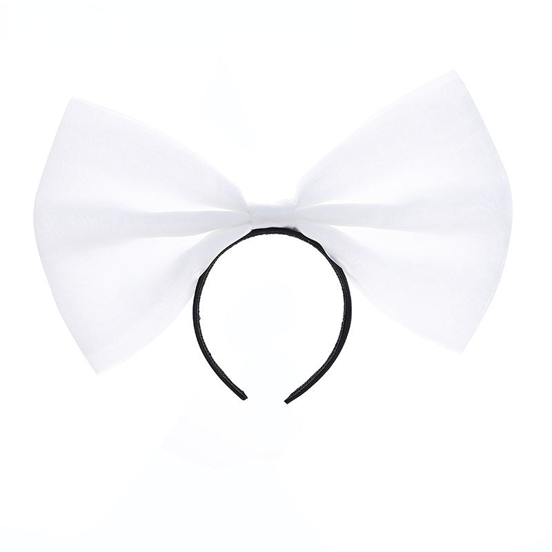 Bow Headband Bowknot Hair Bands Women Party Decoration Cosplay Costume Headwear Headpiece Birthday Accessories Halloween