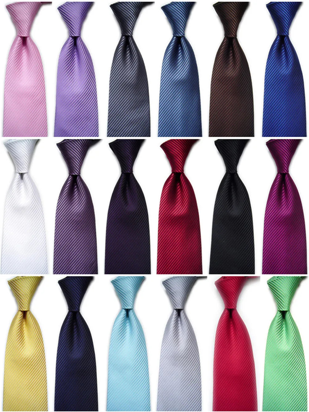 Cravates tendance pour hommes et femmes, 10 cm, 4 pouces, accessoires de mariage, cravate en soie, couleur unie, rayée, noir, bleu, rouge, blanc, violet