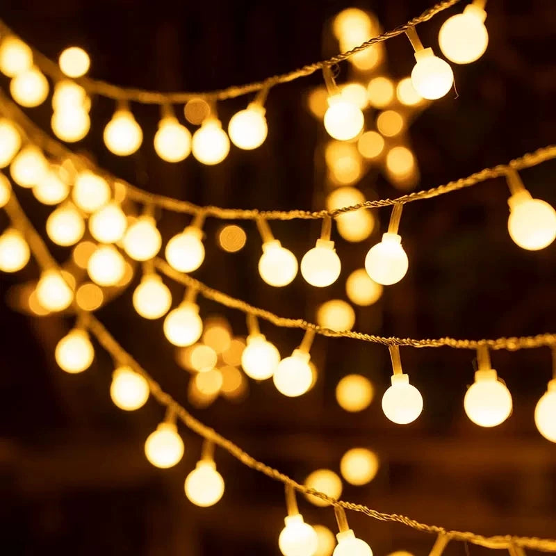 10M USB/Battery Power Ball LED String Lights Garland Lights Outdoor Lamp Wedding Garden Fairy Lights Christmas Decoration