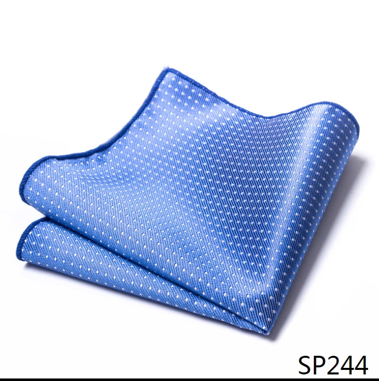 Vangise Brand Newest style Silk Hanky Man Floral Gray Fit Business lover's day Pocket Square Handkerchiefs