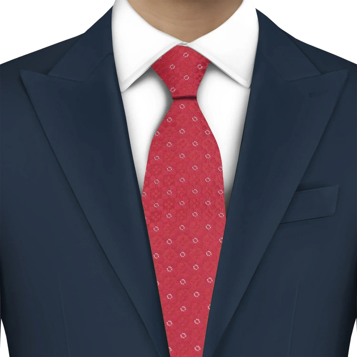 Cravate de luxe LYL 7 cm en jacquard à pois rouges pour affaires, accessoires occidentaux, cadeau pour invités de mariage, articles de cravate Bolus