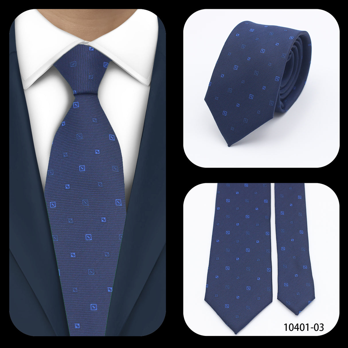 Cravates élégantes à pois pour hommes LYL 7 cm, cravate de luxe avec imprimé géométrique, cadeau pour invités, accessoires de festival pour gentleman