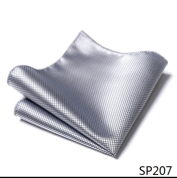 Vangise Brand Newest style Silk Hanky Man Floral Gray Fit Business lover's day Pocket Square Handkerchiefs