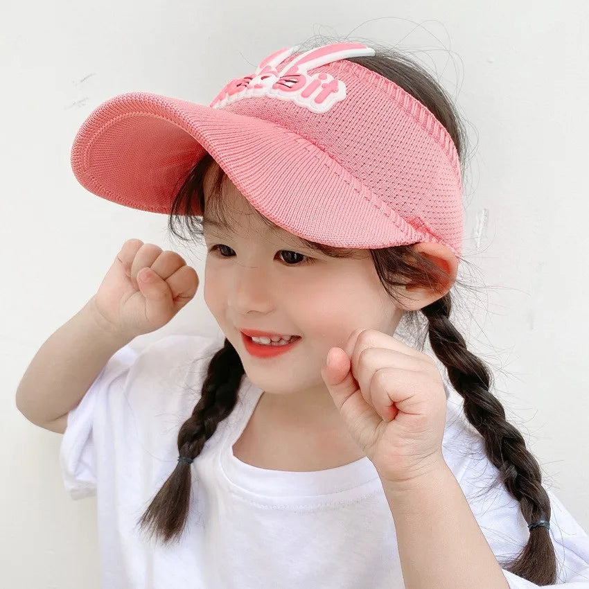 Sport Empty Top Cap Sun Hats for Baby Girls Boys Visor Hat Adjustable Outdoor Cap