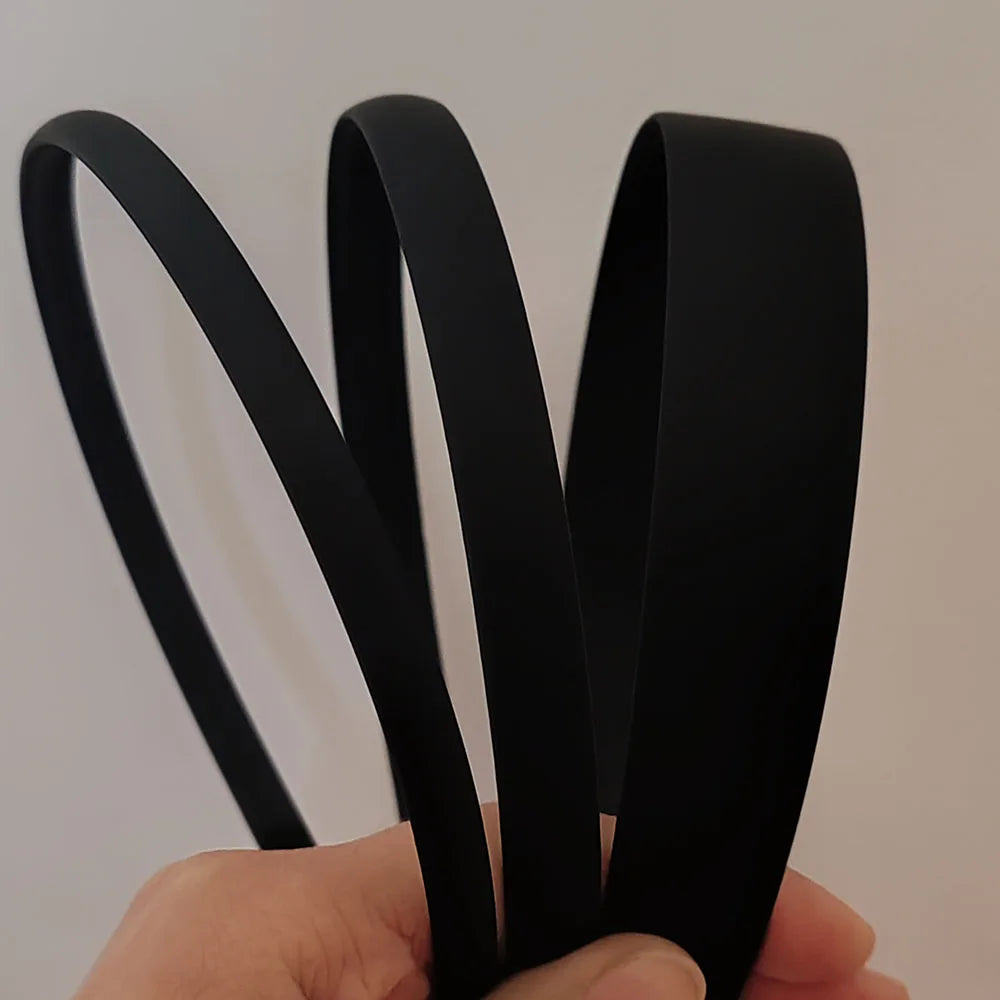 3pc European and American Black Khakistyle Hairbands Headbands for Women Girls Men Sport Washface Korean Hair Accessories Tool