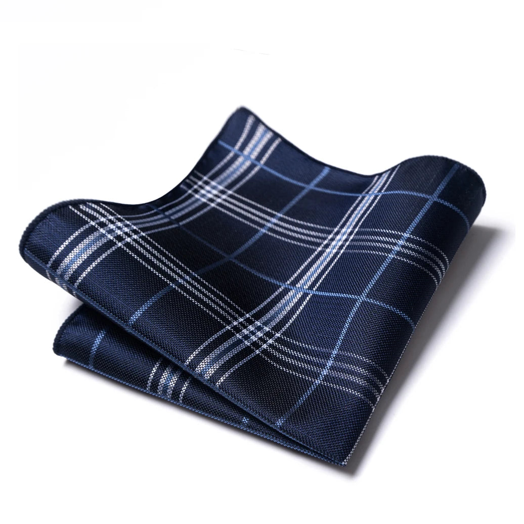 Vangise Brand Newest style Silk Hanky Man Floral Gray Fit Business lover's day Pocket Square Handkerchiefs