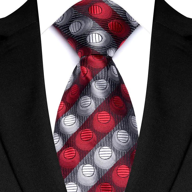 Cravate classique en cachemire pour homme, motif floral de luxe, motif à pois, 8 cm, jacquard, pour homme, pour affaires, mariage, fête, accessoire de tous les jours