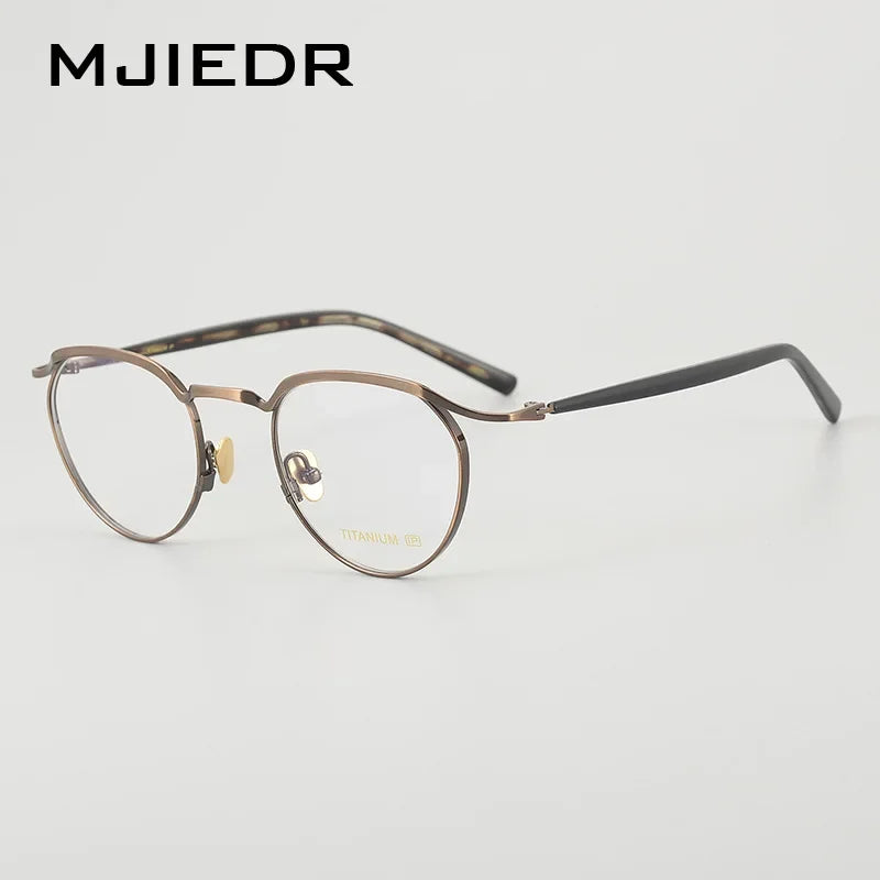 Top Quality Acetate Titanium Optical Glasses Frame Luxury Vintage Computer Eyeglasses Designer Ultra-Light Eyewear
