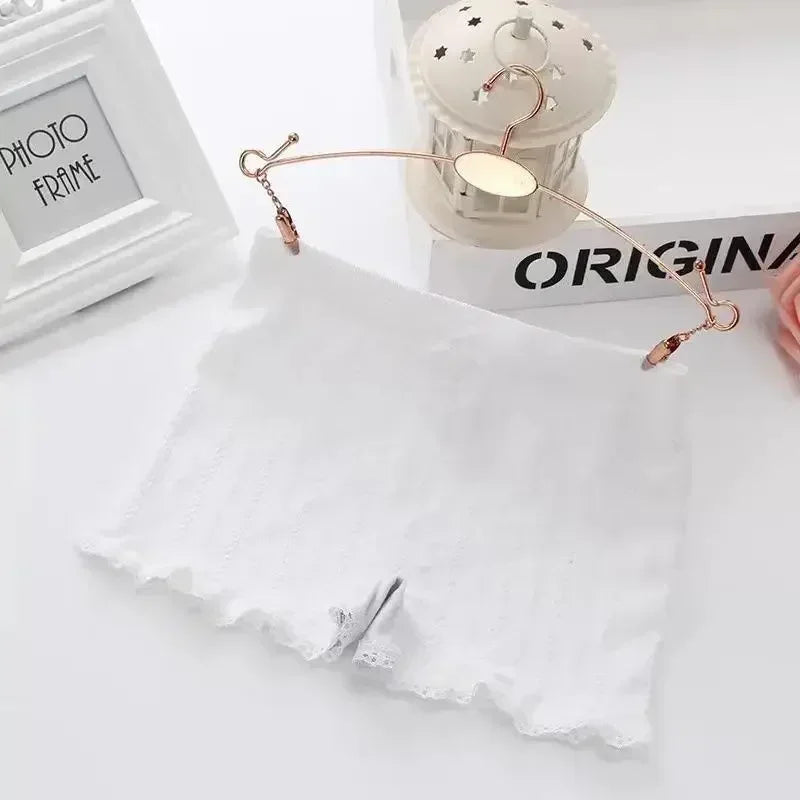 Short sexy en dentelle sans couture, taille unique, pantalon court sexy pour femme, pantalon de sécurité pour robe, culotte, jupe, short, short respirant pour femme