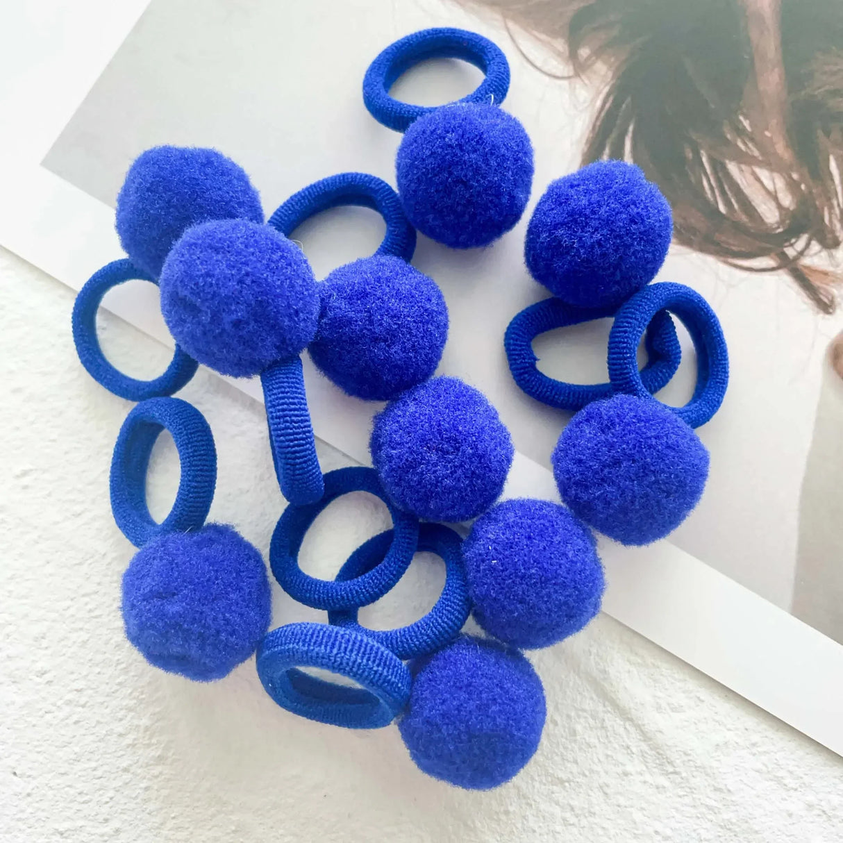 Lot de 10 élastiques à cheveux pour enfants, en peluche, en caoutchouc, pour filles, bonbons, chouchous, accessoires pour cheveux de bébé