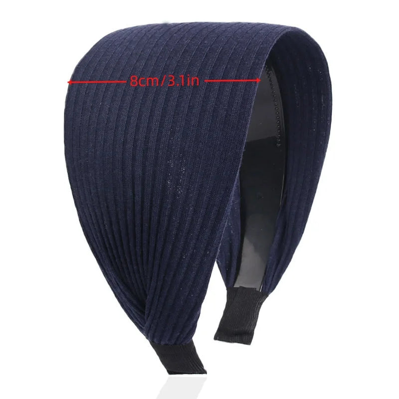 Black Wide-brimmed Headband Toothed Non-slip Hair Band White Hair Sports Makeup Headbands for Women Diademas Hairband