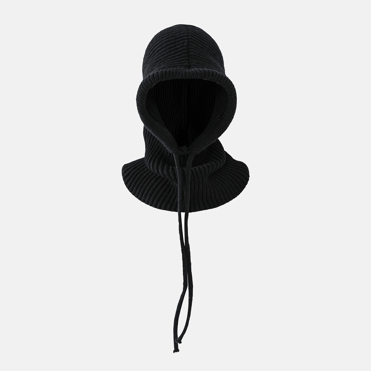 Winter Balaclava Hat for Men&Women Knitted Hooded Cap Outdoor Windproof Drawstring Hat One-Piece Neck Beanie Capofficial website