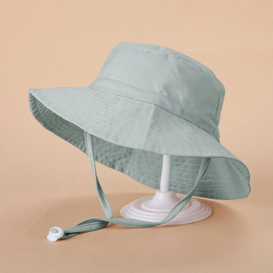 Newborn Baby Hats Boys Girls Panama Summer Kids Sun Hat Infant Beach Fisherman Bucket Hat Children Breathable Outdoor Hats