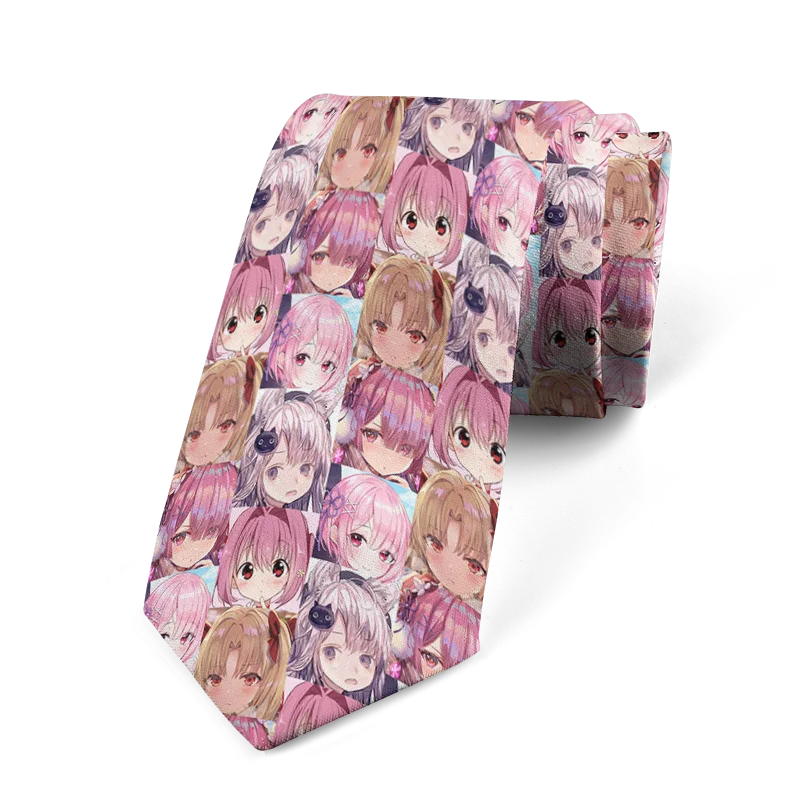 Cravate unisexe pour homme, motif dessin animé, décontractée, créative, nouveauté, accessoires uniques, cadeaux d'affaires, accessoires pour chemises de mariage