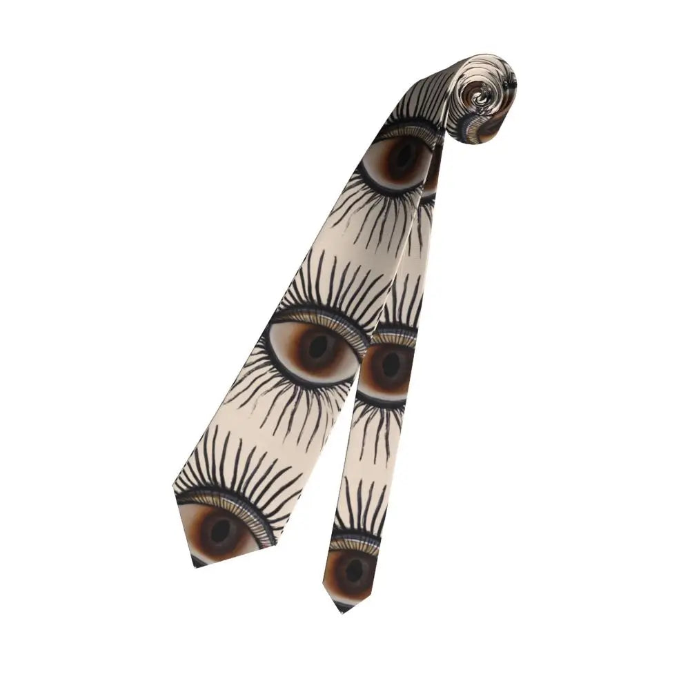 Cravate pour homme avec œil Illuminati, nouvelle impression 3D, style rétro décontracté, accessoire de qualité pour mariage