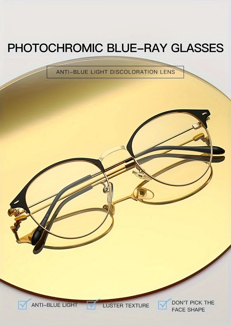 Blue Light Blocking Glasses Polarized Sunglasses TR Frame UV400 Protection Unisex Fashion Eyewear Anti Glare Two Tone Injection