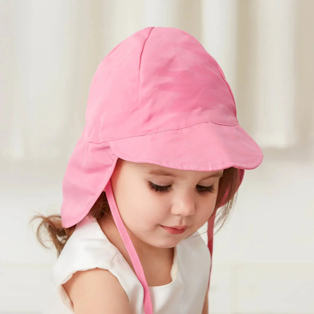 Children's Bucket Hats Adjustable Summer Baby Quick-drying Cap Wide Brim Beach Travel UV Protection Outdoor Essential Sun Caps