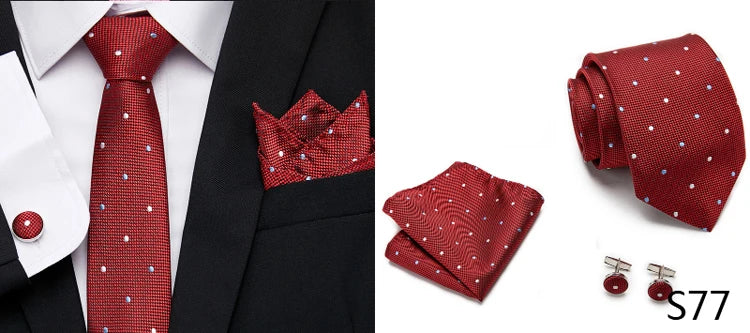Newest style Green Tie For Men Holiday Present Tie Pocket Squares Set Necktie Striped Wedding Accessories Man