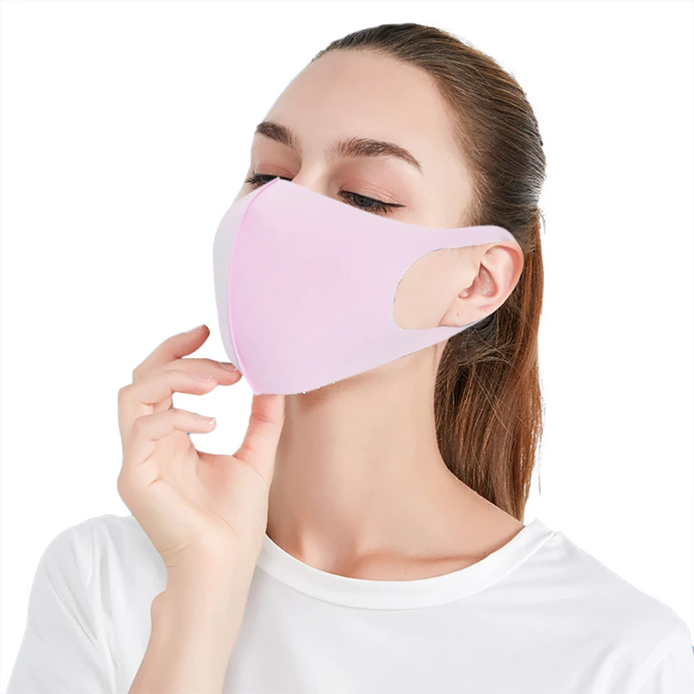 UV Protection Mask Dustproof Face Towel Mask Washcloth Breathable Mask Breathe Freely Colorful Sun Block Face Cover masque маска