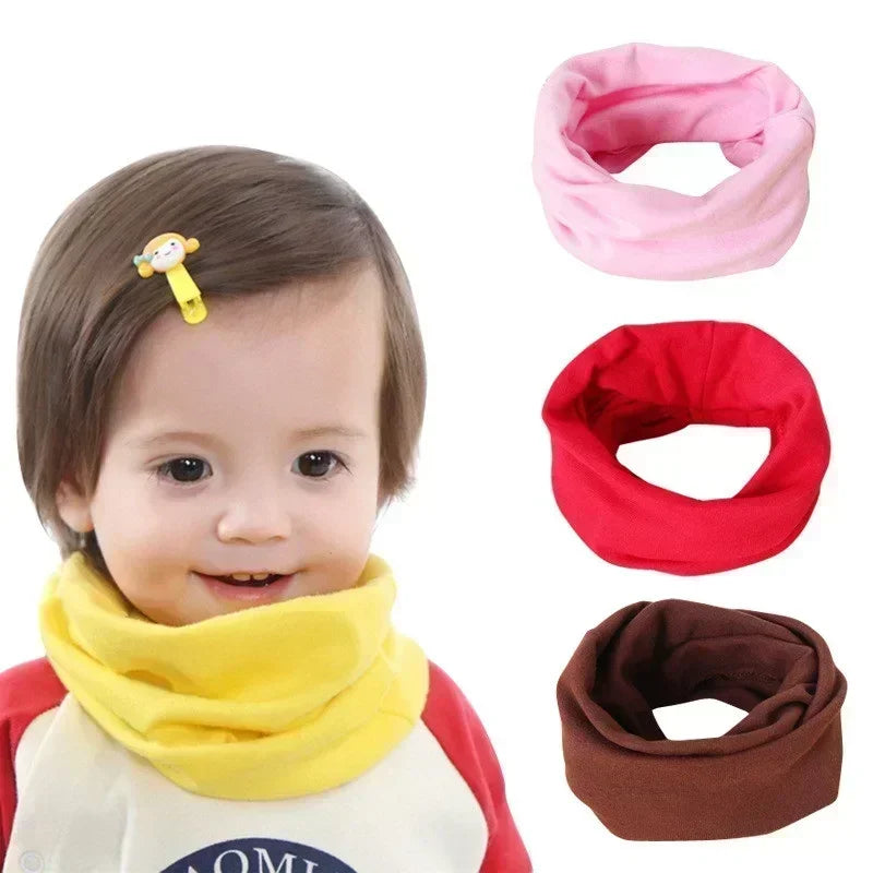 Écharpe en coton pour enfants, automne-hiver, couette, tissu, cols de bébé, bavoir pour fille, bavoir chaud pour garçon, écharpes pour enfants, foulard magique