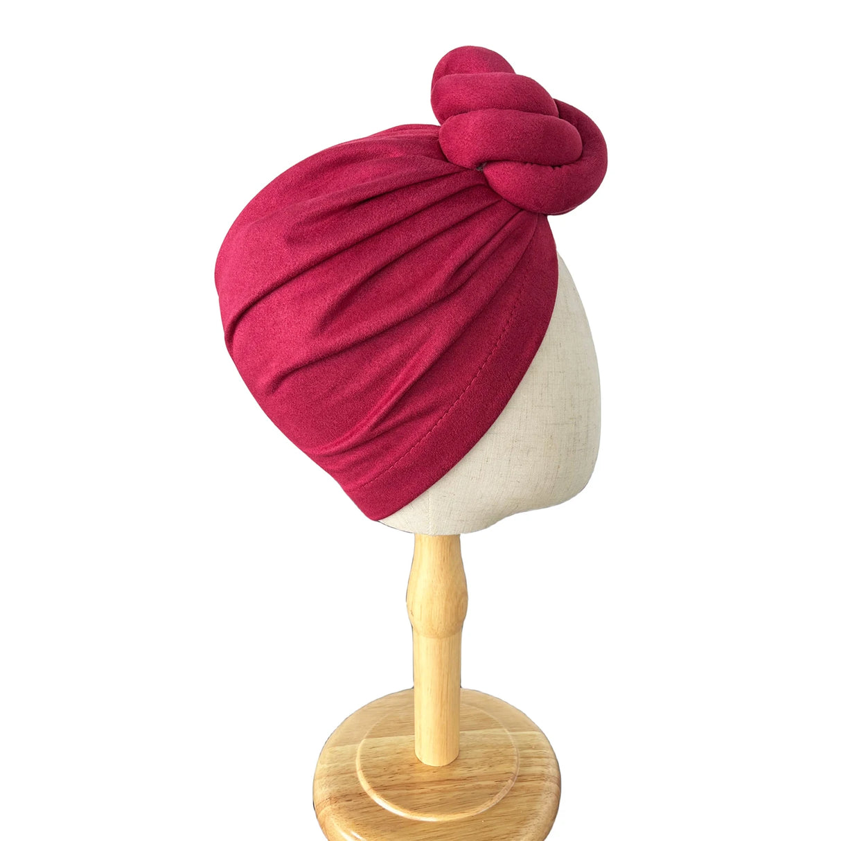 New Pre-Made Knotted Turban Hat Suede Head Wraps Elegant Pleated Beanies Headscarf For Women Turban