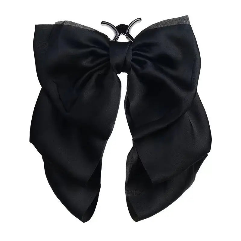 New Korean Big Size Bow Hair Clip Claw Clamp Women High Ponytail Barrettes Headwear Girls Women Hair Accessories