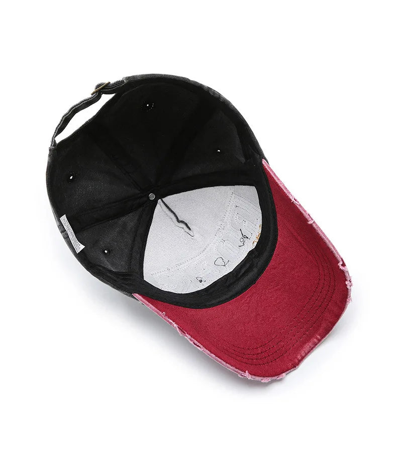 Casquette de baseball en denim délavé pour hommes et femmes, version coréenne, printemps et automne, mode décontractée, chapeau de soleil, site officiel