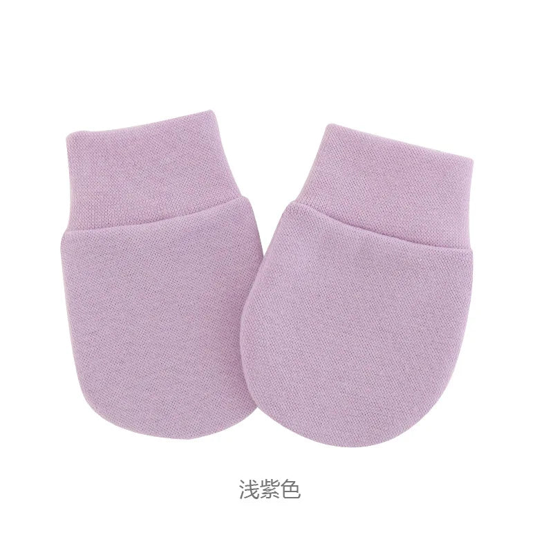 Bonnet pour nouveau-né avec gants, bonnet chaud en coton pour enfants, accessoires pour enfants, bonnet de nuit pour bébés de 0 à 6 mois, automne et hiver