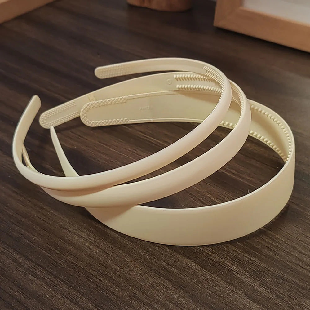 3pc European and American Black Khakistyle Hairbands Headbands for Women Girls Men Sport Washface Korean Hair Accessories Tool
