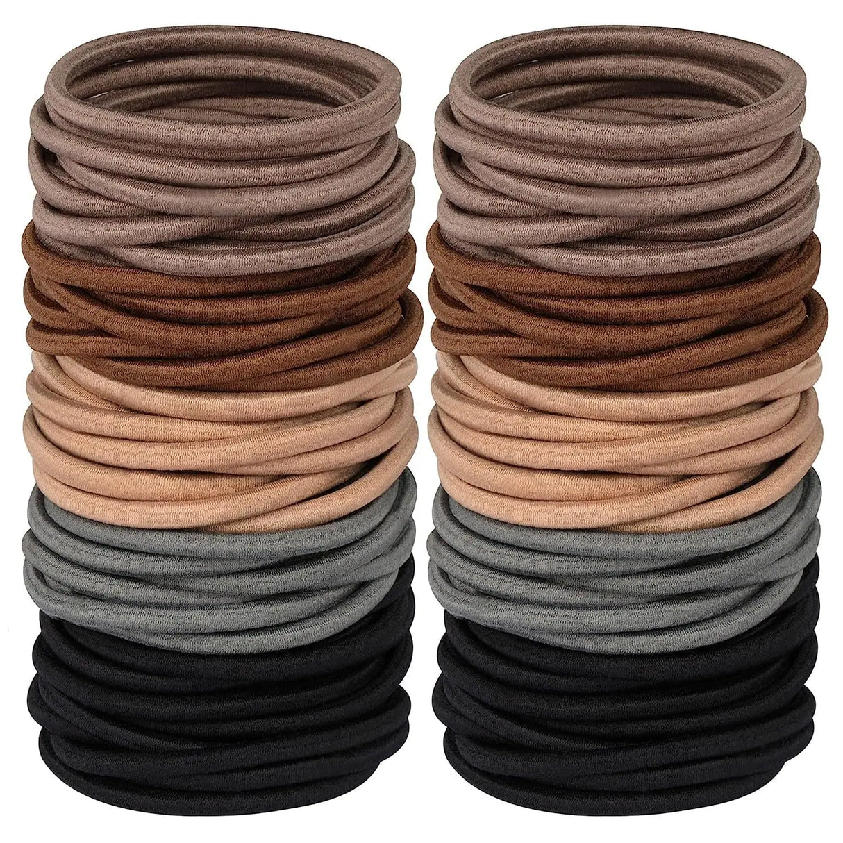 100Pcs Black Elastics Small Hair Ties Elastics Small Hair Rubber Bands Accessories Ponytail Holders for Women Girls Baby Toddle