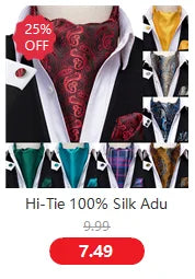 Hi-Tie Jacquard Silk Nœud papillon pour homme, ensemble de boutons de manchette et mouchoir, nœud papillon pré-noué, noir, blanc, gris, bleu, rouge, vert, rose, violet