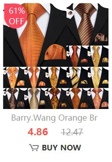 Ensemble élégant de cravates et boutons de manchette en soie à fleurs multiples pour homme, cravate jacquard à fleurs pour mariage, entreprise, fête, événement, Barry.Wang
