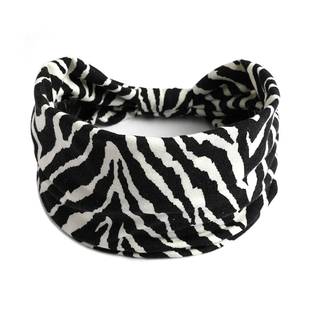 Bohemian Wide Cotton Stretch Headbands Women Headwrap Turban Headwear Bandage Hairbands Bandana Wide Headbands Hair Accessories