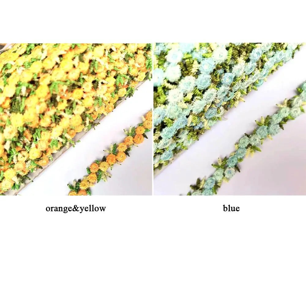 2 mètres/lot de dentelle florale brodée pour robe de mariée, rubans, garniture en tissu, bricolage, artisanat, couture, accessoires pour vêtements