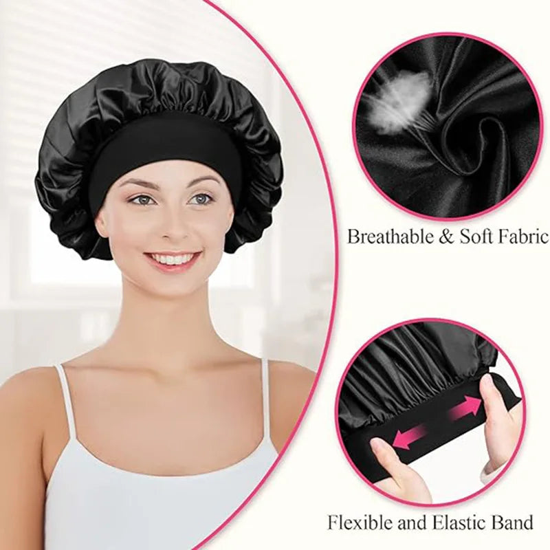 Silk Hat Satin Hat Bonnets for Women Hair Bonnet for Sleeping Hair Night To Sleep Bonnets Silk YM01