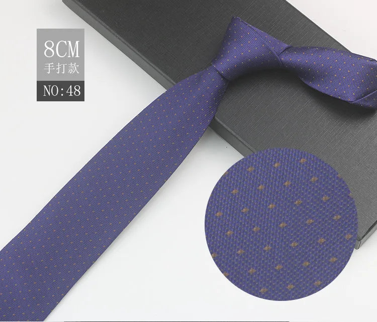 Cravate à fleurs en grille, tissée en gros, 8 cm, accessoires de mariage, bleu, homme, pois, cachemire, convient aux groupes, fêtes, bureau