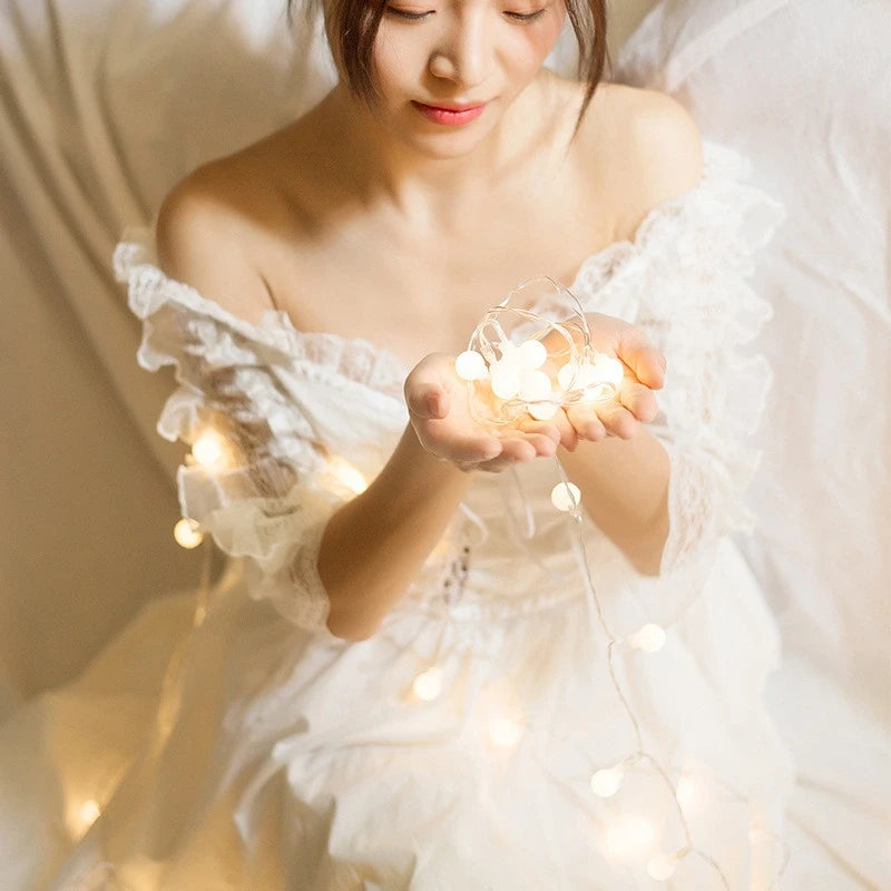 10M USB/Battery Power Ball LED String Lights Garland Lights Outdoor Lamp Wedding Garden Fairy Lights Christmas Decoration