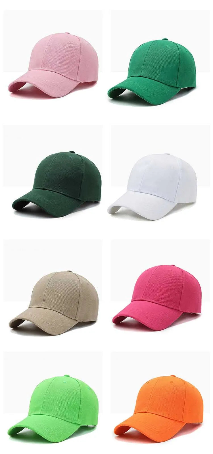 Casquette unisexe décontractée, unie, ajustable, à rabat, style hip-hop, pour homme et femme