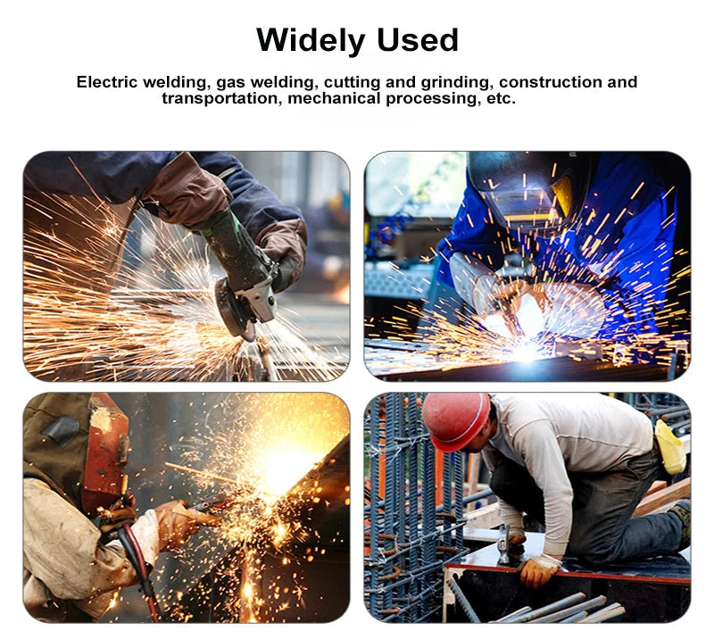 Labor Protection Cowhide Gloves Double-layer Yellow Safety Welding Wear-resistant Gloves Personal Protective Equipment