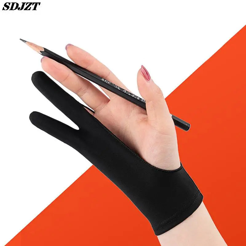 Anti-Touch-Handschuhe mit zwei Fingern zum Malen von Tablets, digitalen Tafeln, Bildschirmen, Berühren, Zeichnen, Antifouling, Ölgemälde, Kunstbedarf