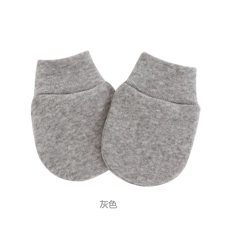 Bonnet pour nouveau-né avec gants, bonnet chaud en coton pour enfants, accessoires pour enfants, bonnet de nuit pour bébés de 0 à 6 mois, automne et hiver