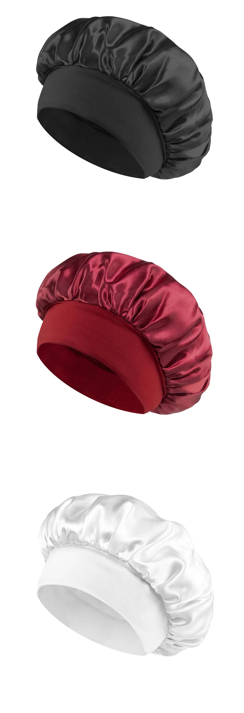 Soft Shower Caps Soft Silk Night Caps Hair Care Bonnet Nightcap for Women Beauty Salon Hair Care Hats Bathroom Products