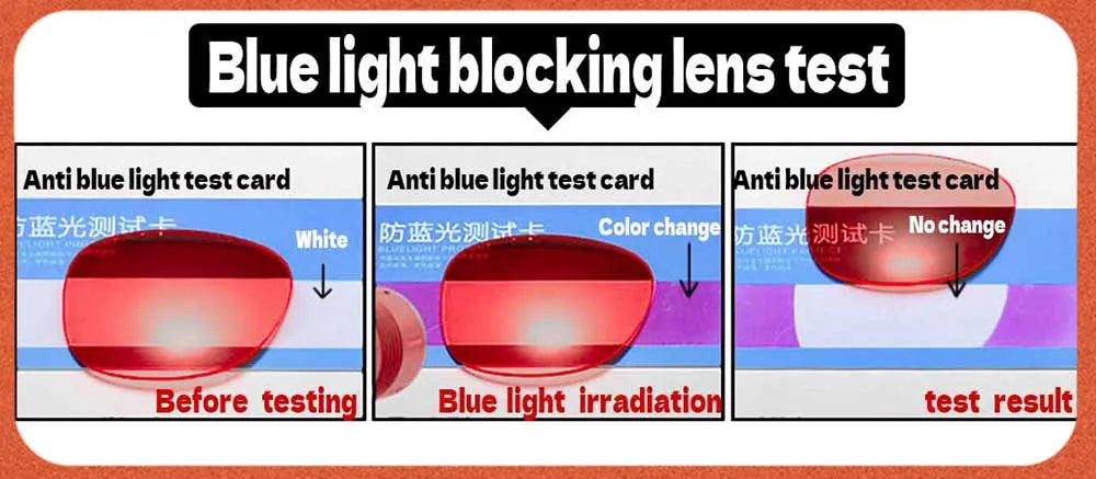 Red Lens,Orange Lens 100% Blue Light Blocking Goggles Glasses Gaming Glasses Anti fatigue fashion Phone Eyeglasses
