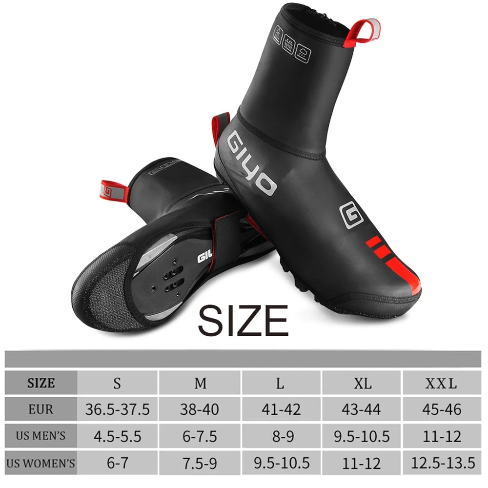 Giyo Neoprene Thermal Bicycle Overshoes Road MTB Bike Cycling Footwear Cover Unisex Bike Waterproof Cycling Shoes Cover