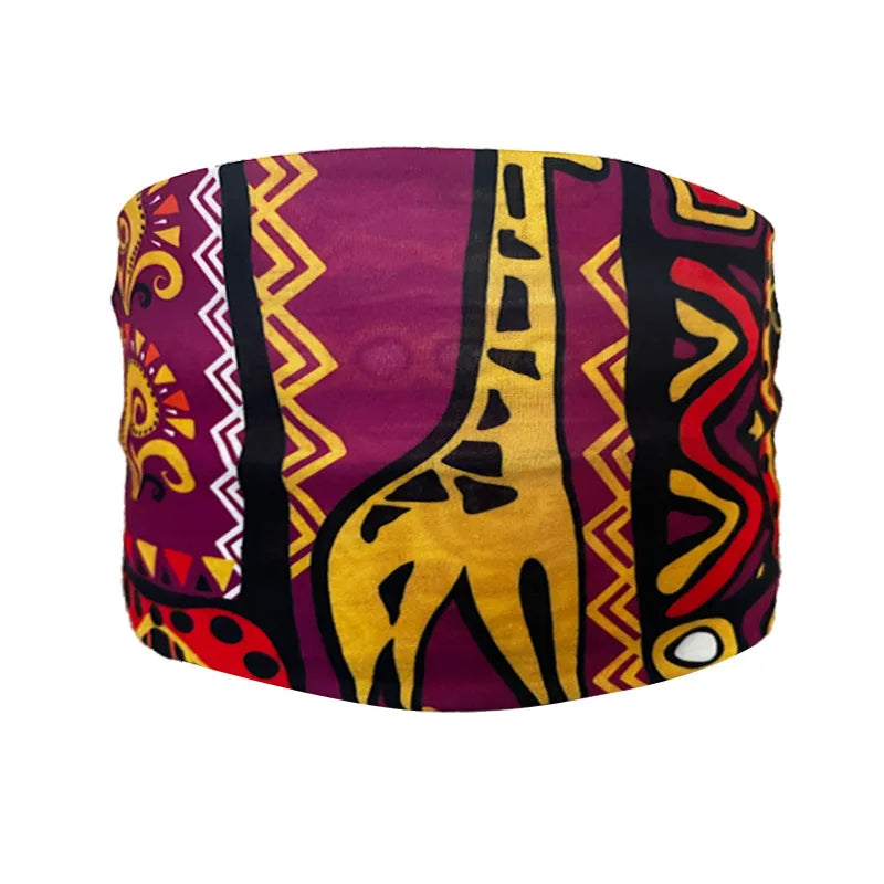 Boho Headbands For Women Fashion Wide Headscarf Bohemian Yoga Workout Head Bands Hair Accessories Band