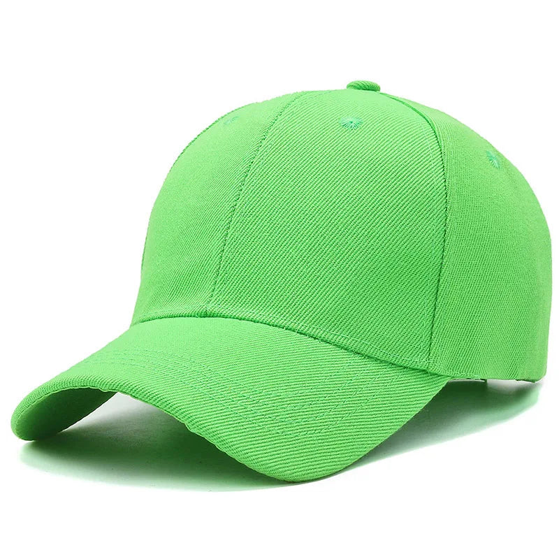 Casquette unisexe décontractée, unie, ajustable, à rabat, style hip-hop, pour homme et femme