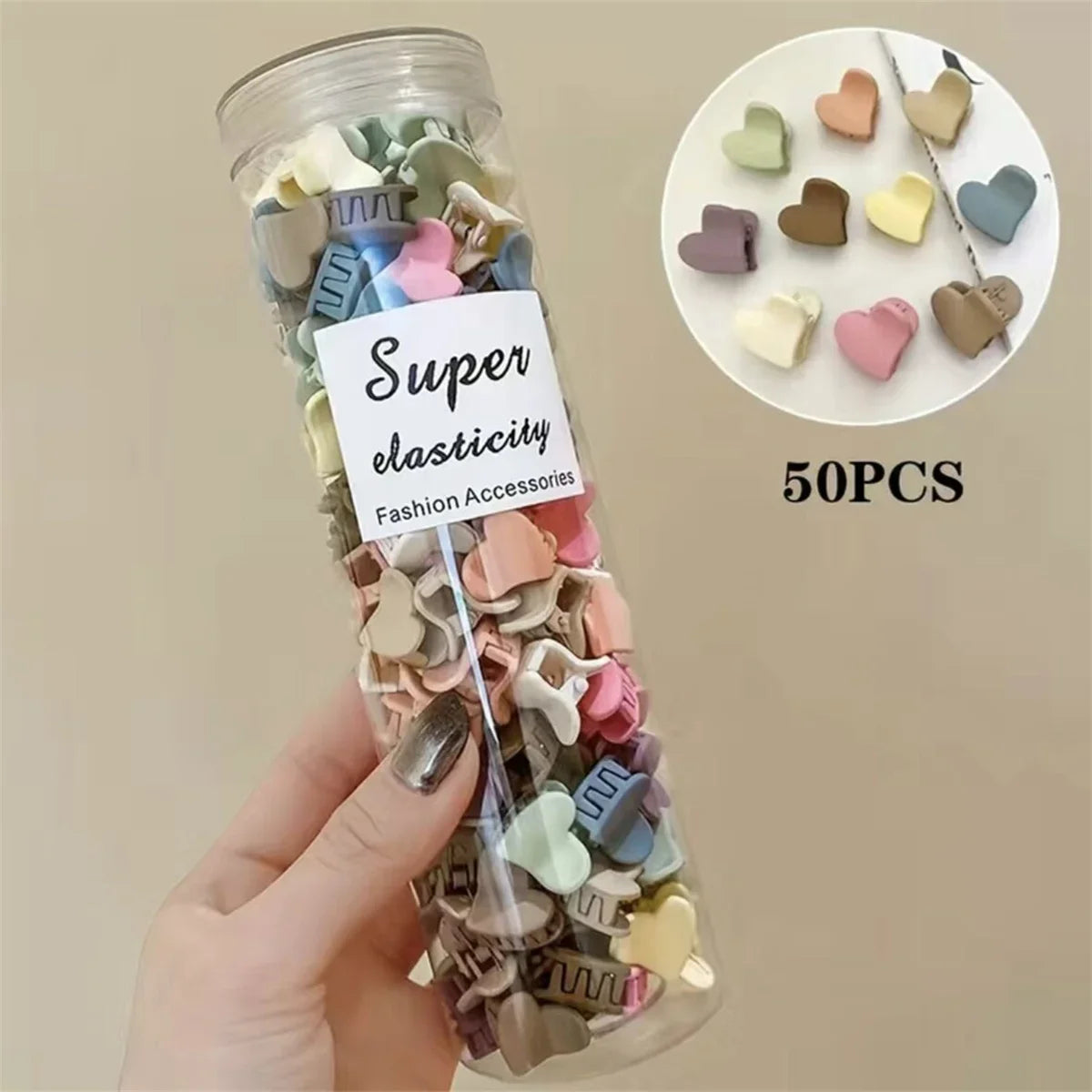 50PCS/Set Cute Hair Claws Small Size Mini Hairpin Hair Clips For Girls Korean Side Clip Bangs Clip Women Sweet Hair Accessories