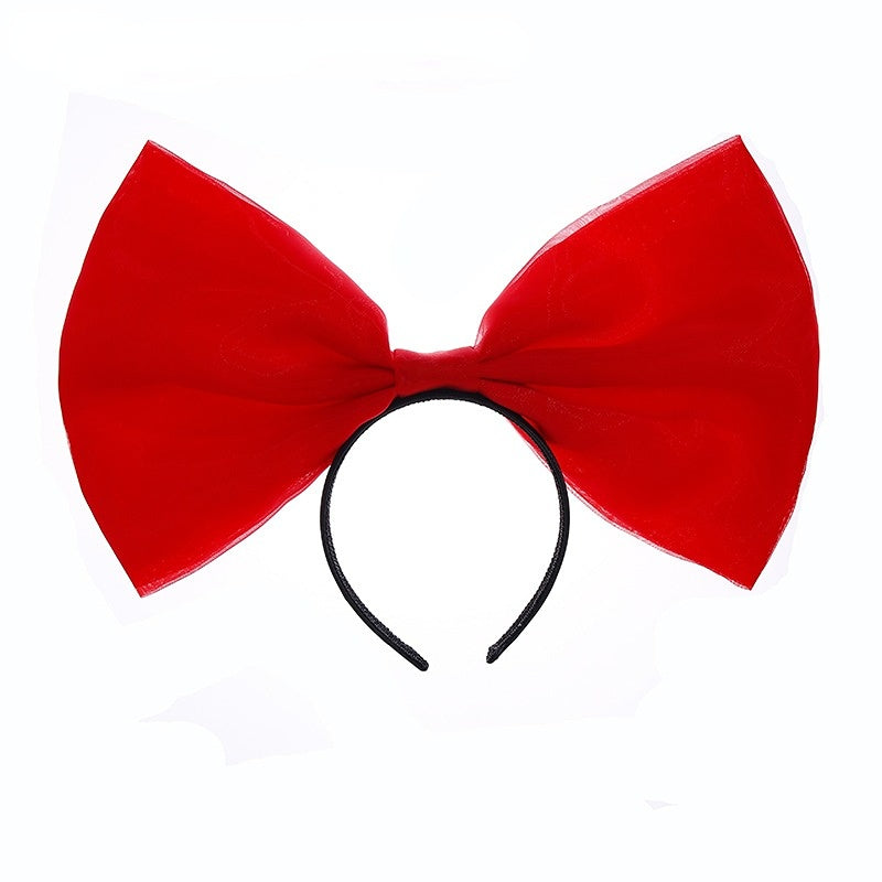 Bow Headband Bowknot Hair Bands Women Party Decoration Cosplay Costume Headwear Headpiece Birthday Accessories Halloween