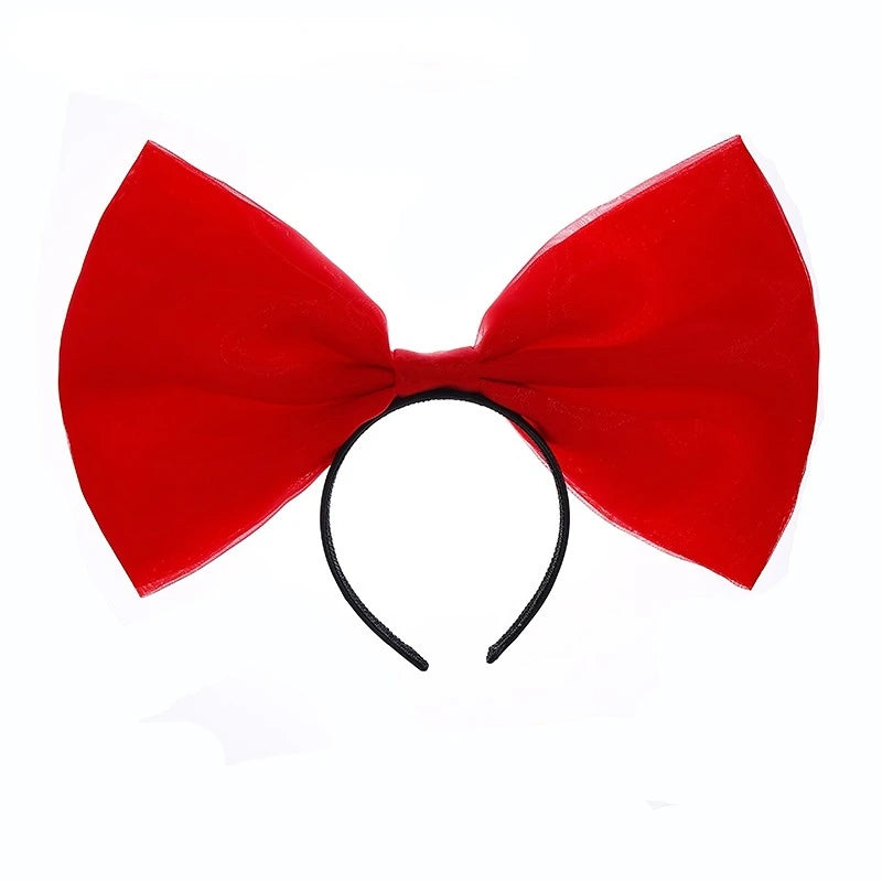 Bow Headband Bowknot Hair Bands Women Party Decoration Cosplay Costume Headwear Headpiece Birthday Accessories Halloween